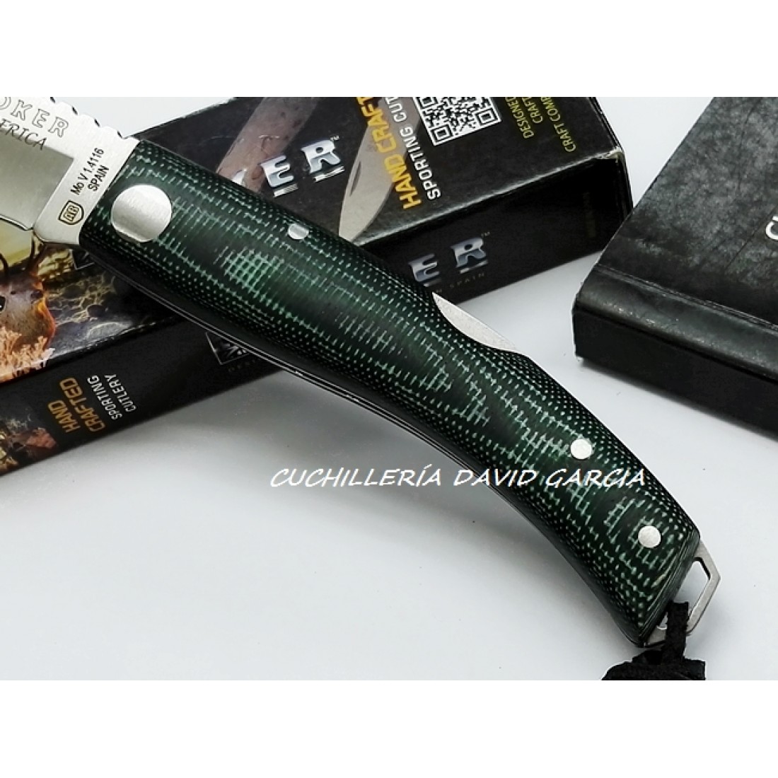 Joker Iberica Micarta Canvas Verde NV138